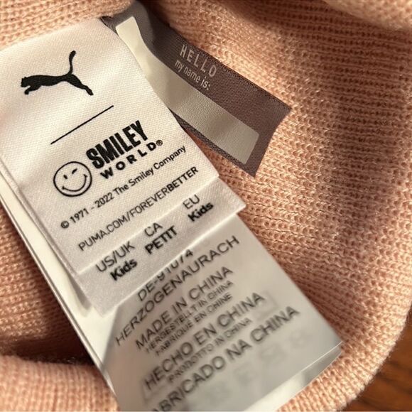 Puma Girls Pink Beanie Hat - Picture 5 of 8